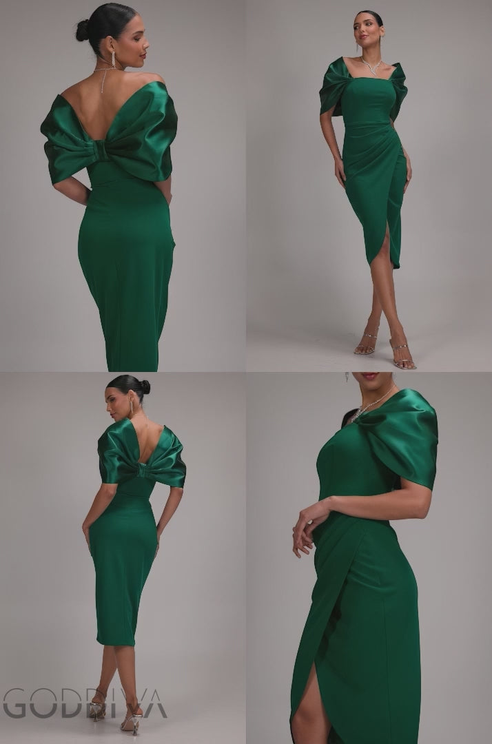 sachin and babi light blue dress Emerald Green Midi Dress Casual main image 1
