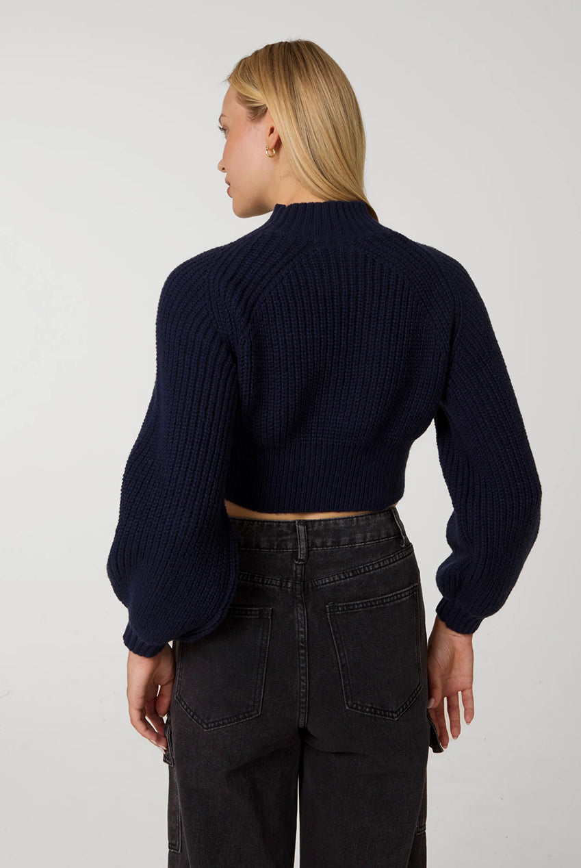 High Neck Knitted Crop Jumper PV2925R1008