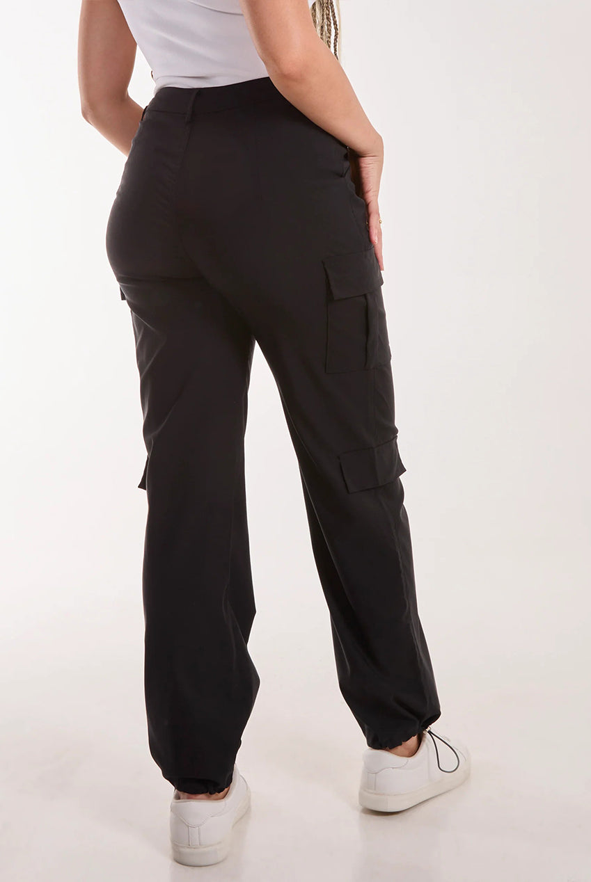 Pocket Detail Wide Leg Cargo Pants PV3244003