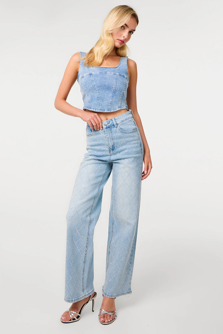 Studded Diamond Jeans PV3920018