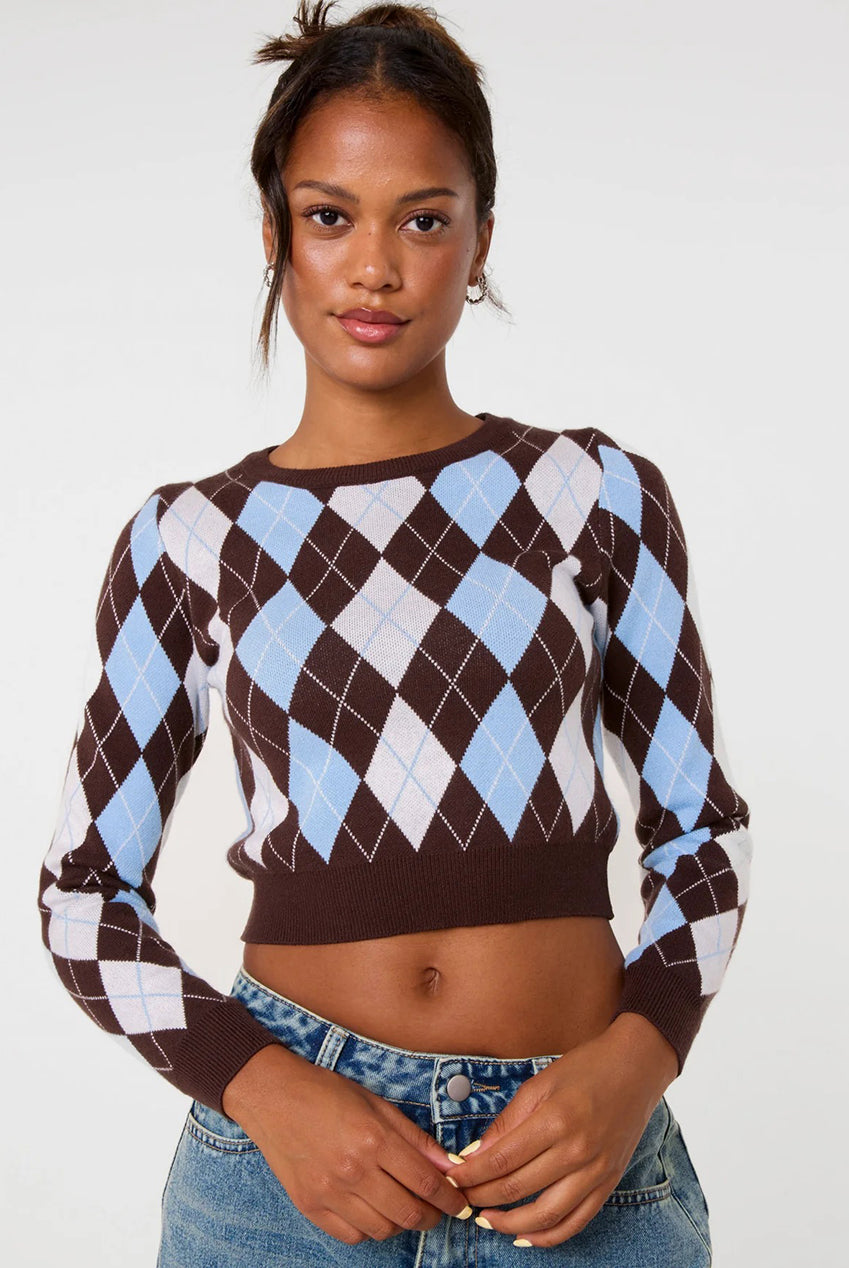 Argyle Diamond Check Jumper PV3980030