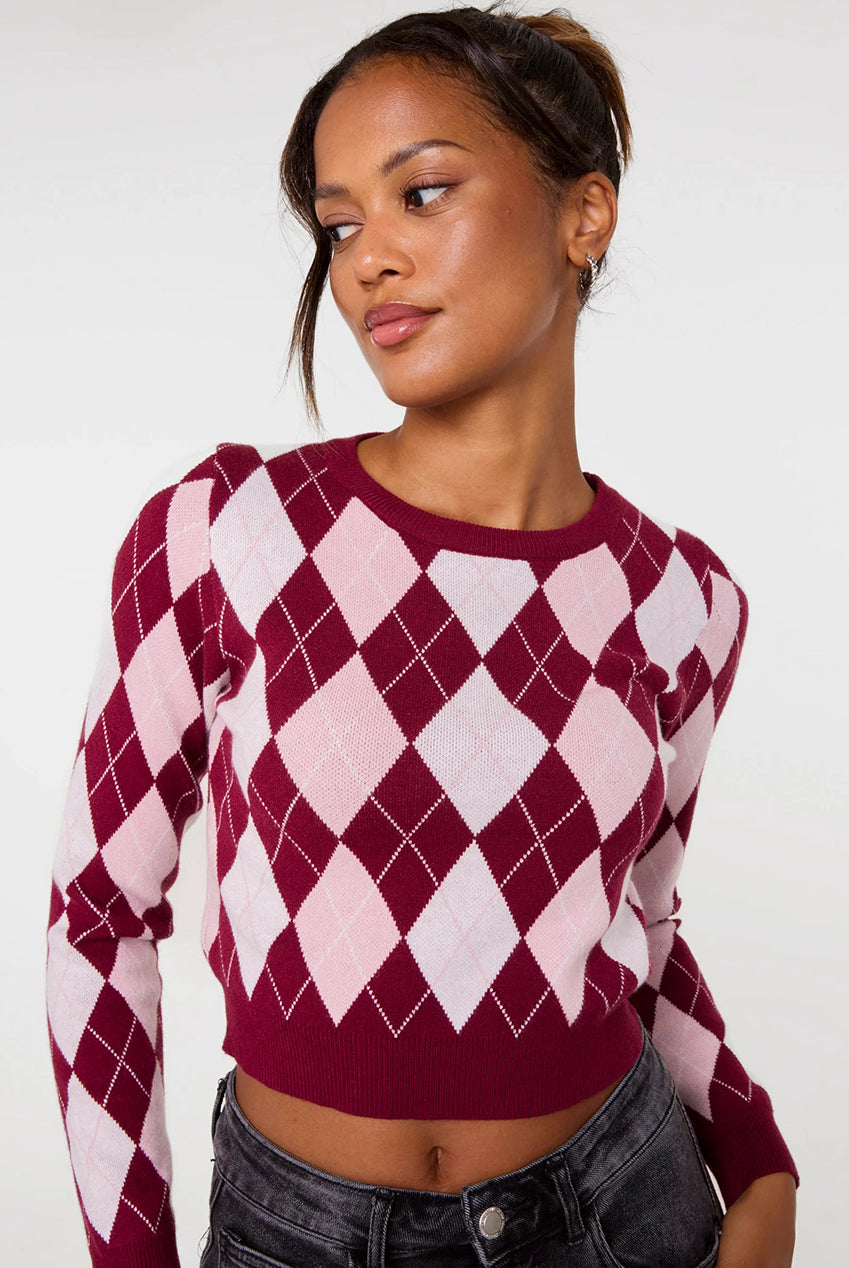Argyle Diamond Check Jumper PV3980034