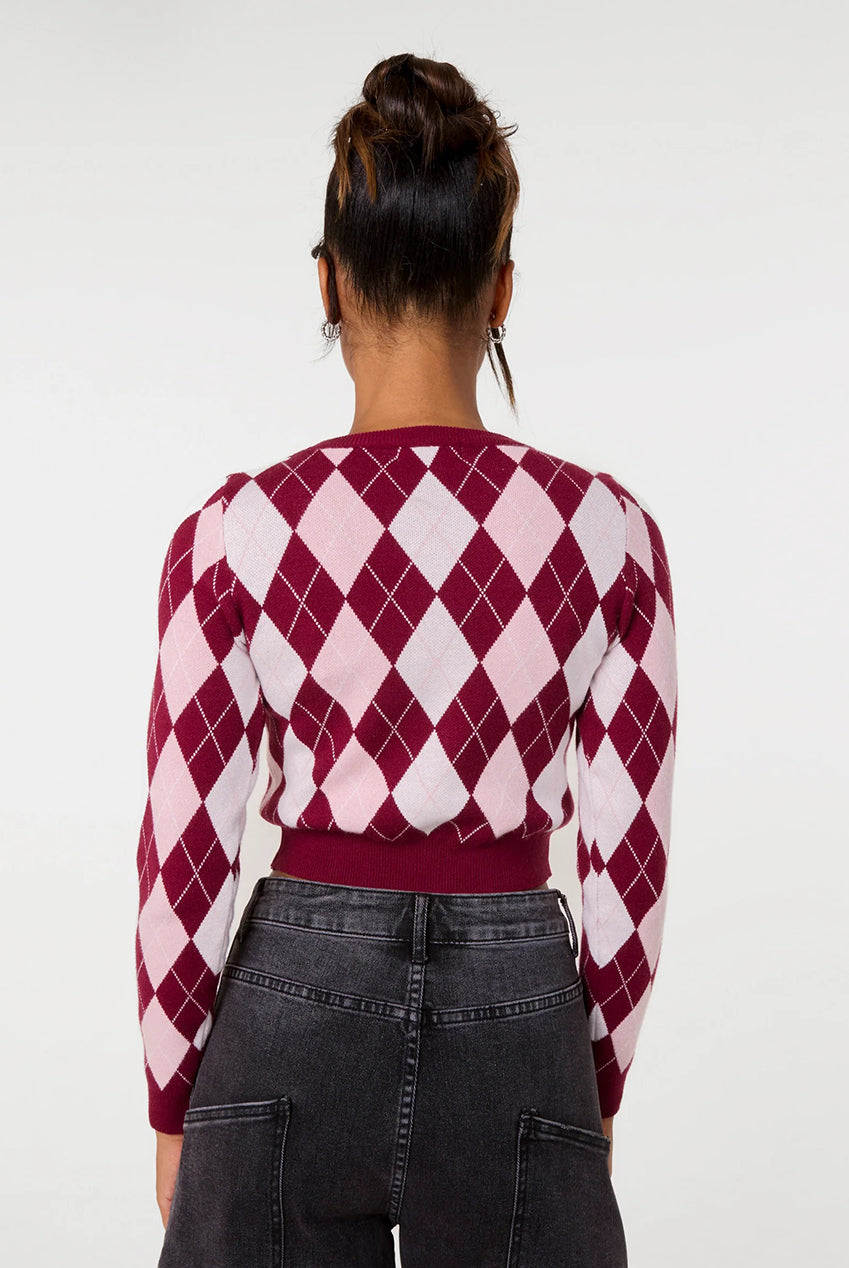 Argyle Diamond Check Jumper PV3980034
