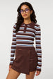 Stripe Long Sleeve Collar Jumper by Pink Vanilla