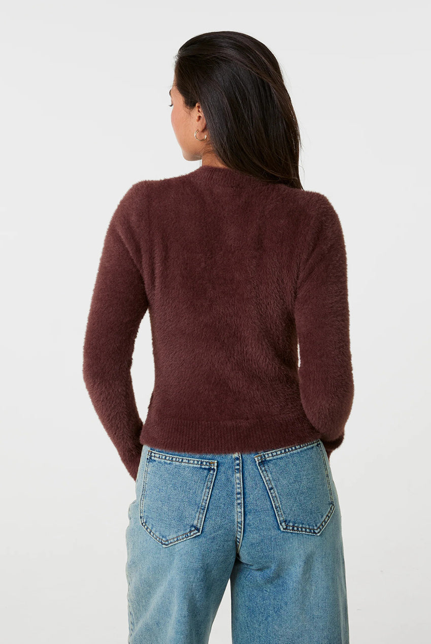 Fluffy Knit Cropped Jumper PV4096030