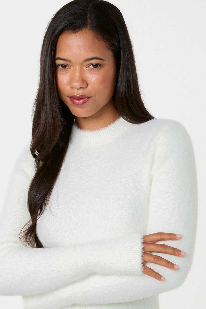 Fluffy Knit Cropped Jumper PV4096014