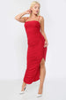 Avinci Ruched Slinky Maxi Dress