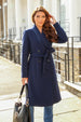 Double Breasted Shawl Collar Coat by Double Second