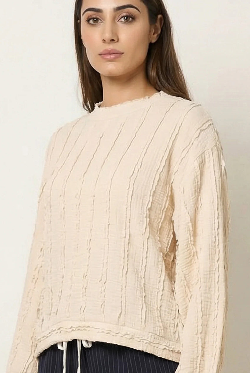 Ruffle Detailed Sleeve Top BV5989IT039