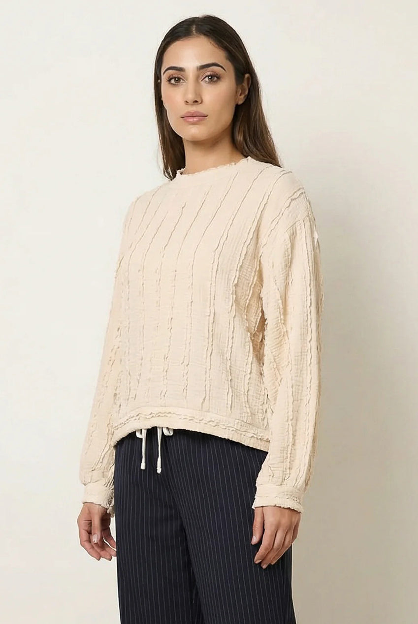 Ruffle Detailed Sleeve Top BV5989IT039