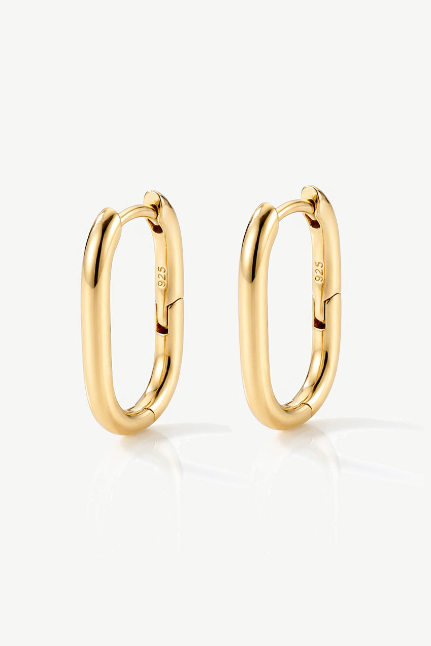 Small Oval Hoop Earrings 348