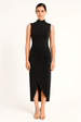 Ruched Slim Fit Jersey Sleeveless Midi Dress by Avinci