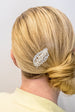 Silver Pearl Hair Clip With Diamante by QueenMee Accessories