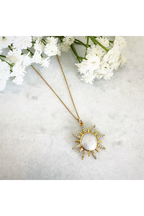 Wisteria London Soleil Sunburst Necklace