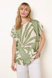 Large Floral Round Neck Top by Blue Vanilla