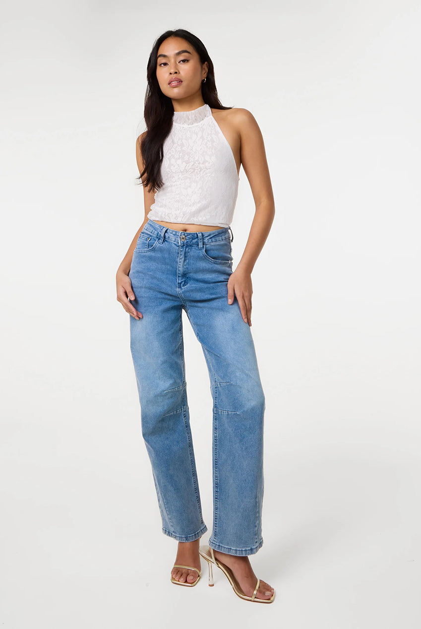 Lace Halter Neck Top SS26127P014