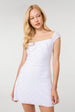 Cap Sleeve Broderie Dress by Pink Vanilla