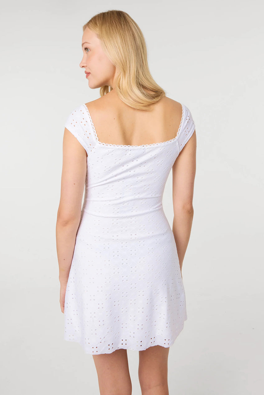 Cap Sleeve Broderie Dress SS26293P013