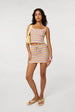 Multi Stripe Tie Skirt by Pink Vanilla