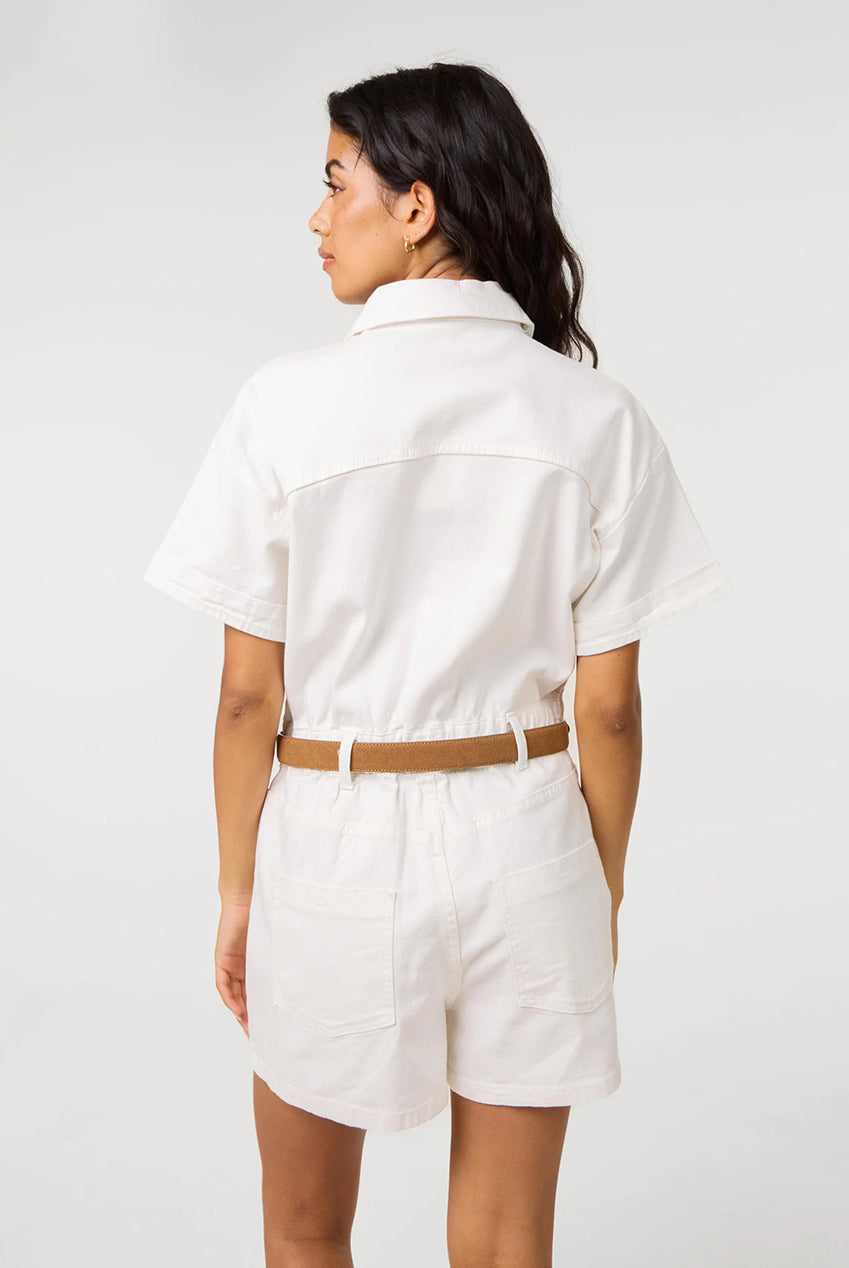 Pocket Detail Denim Playsuit SS26330P006