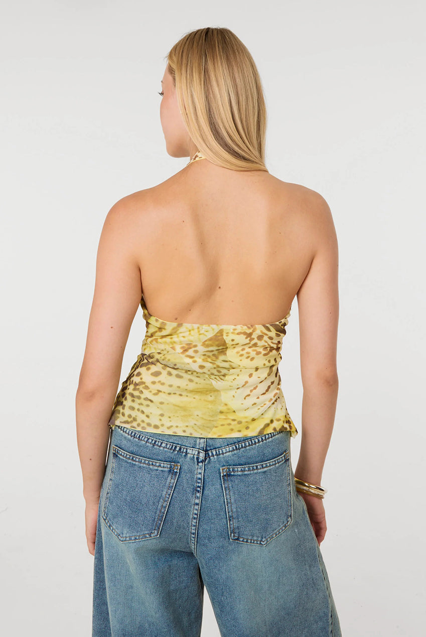 Lace Trim Halter Top SS26357P063