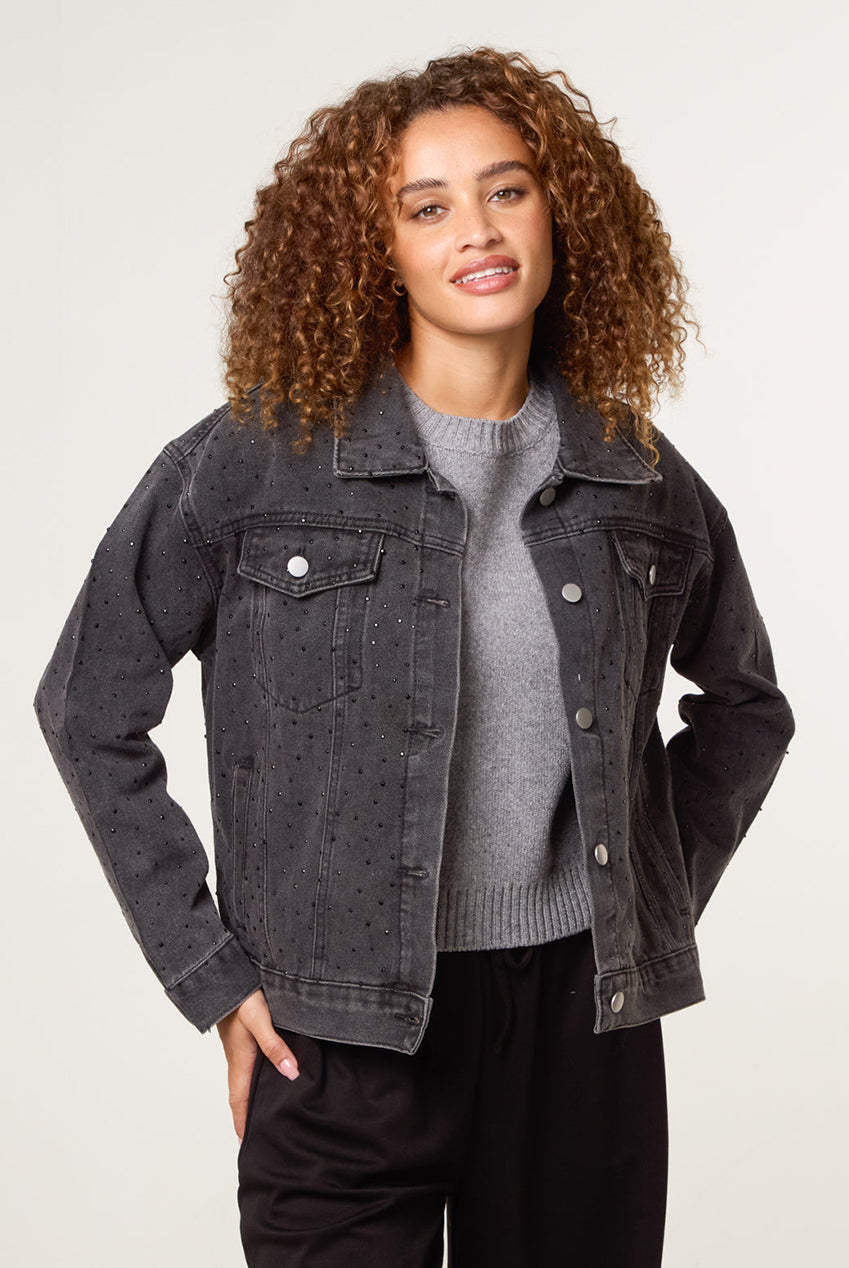 Embellished Denim Jacket ST2367BV003