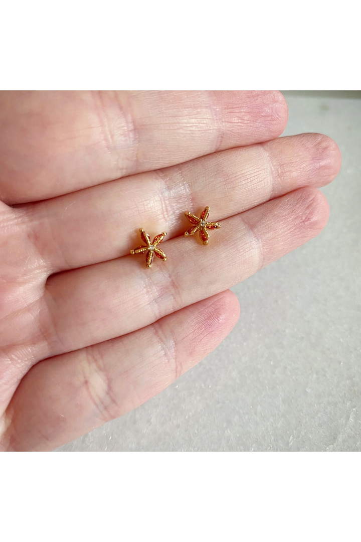 Dainty Starfish Stud Earrings STARFISH02