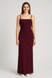 Thin Adjustable Straps Jacquard Bodycon Formal Evening Maxi Dress by Avinci