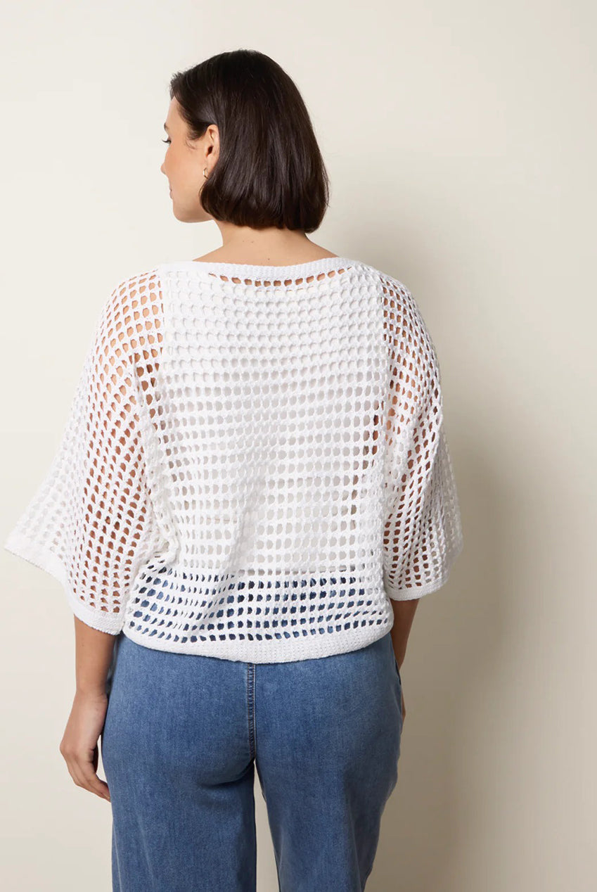 Round Neck Net Top WF5162BV014