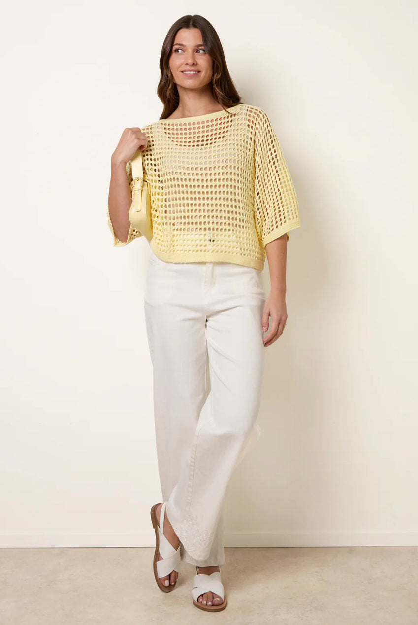 Round Neck Net Top WF5162BV178
