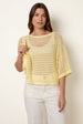 Round Neck Net Top by Blue Vanilla