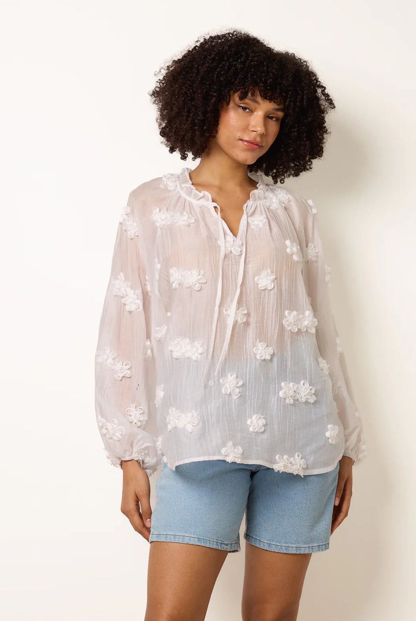 Floral Embroidery Top WF5700BV014