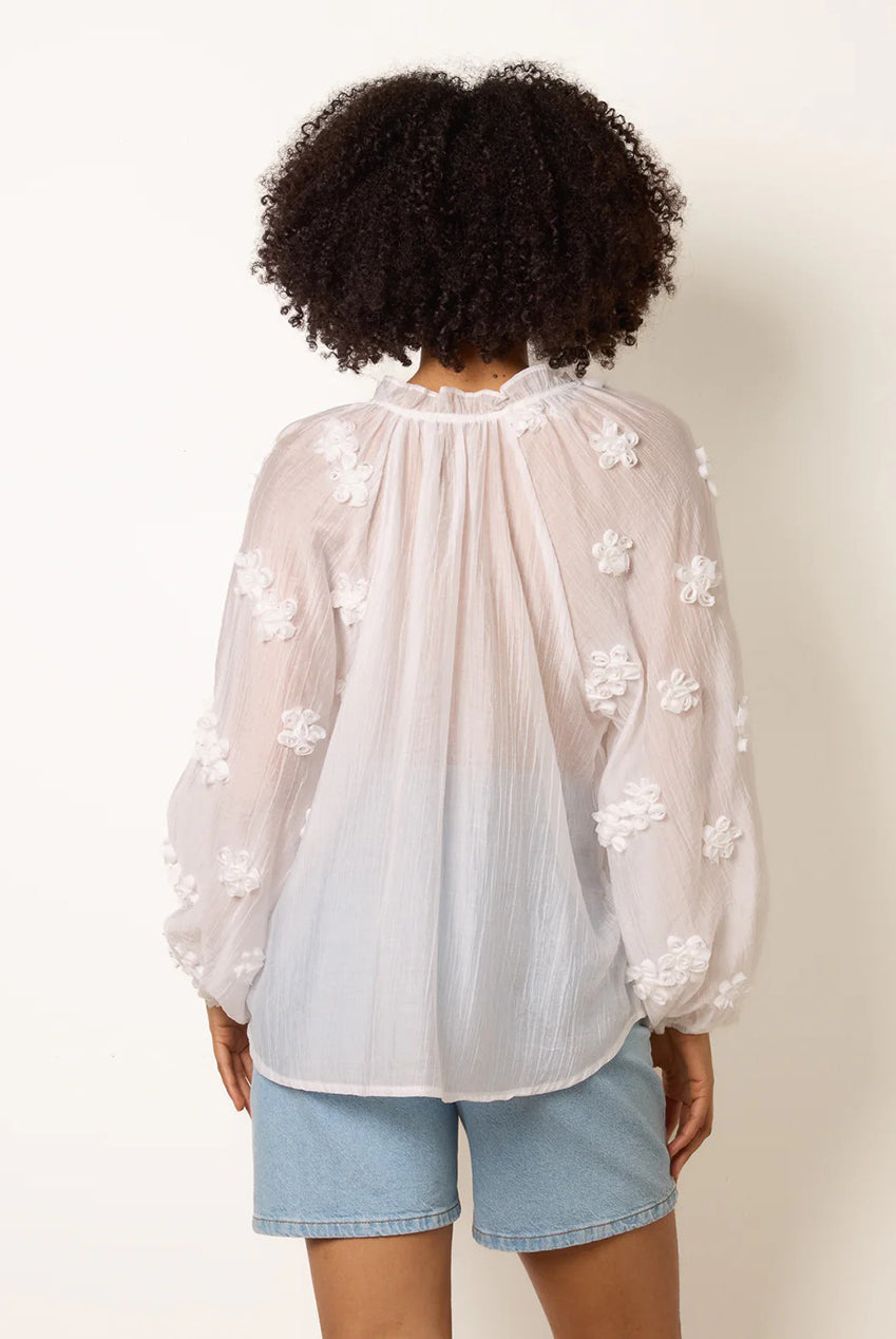 Floral Embroidery Top WF5700BV014