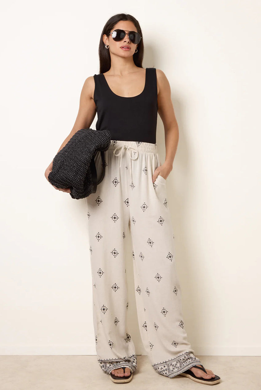 Trousers With All Over Embroidery WF5708BV001