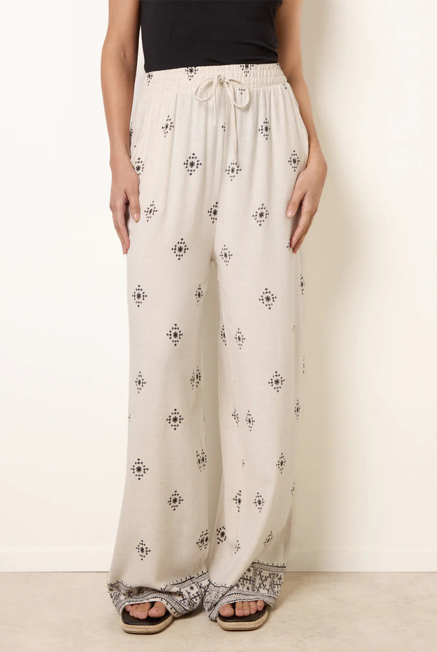 Trousers With All Over Embroidery WF5708BV001