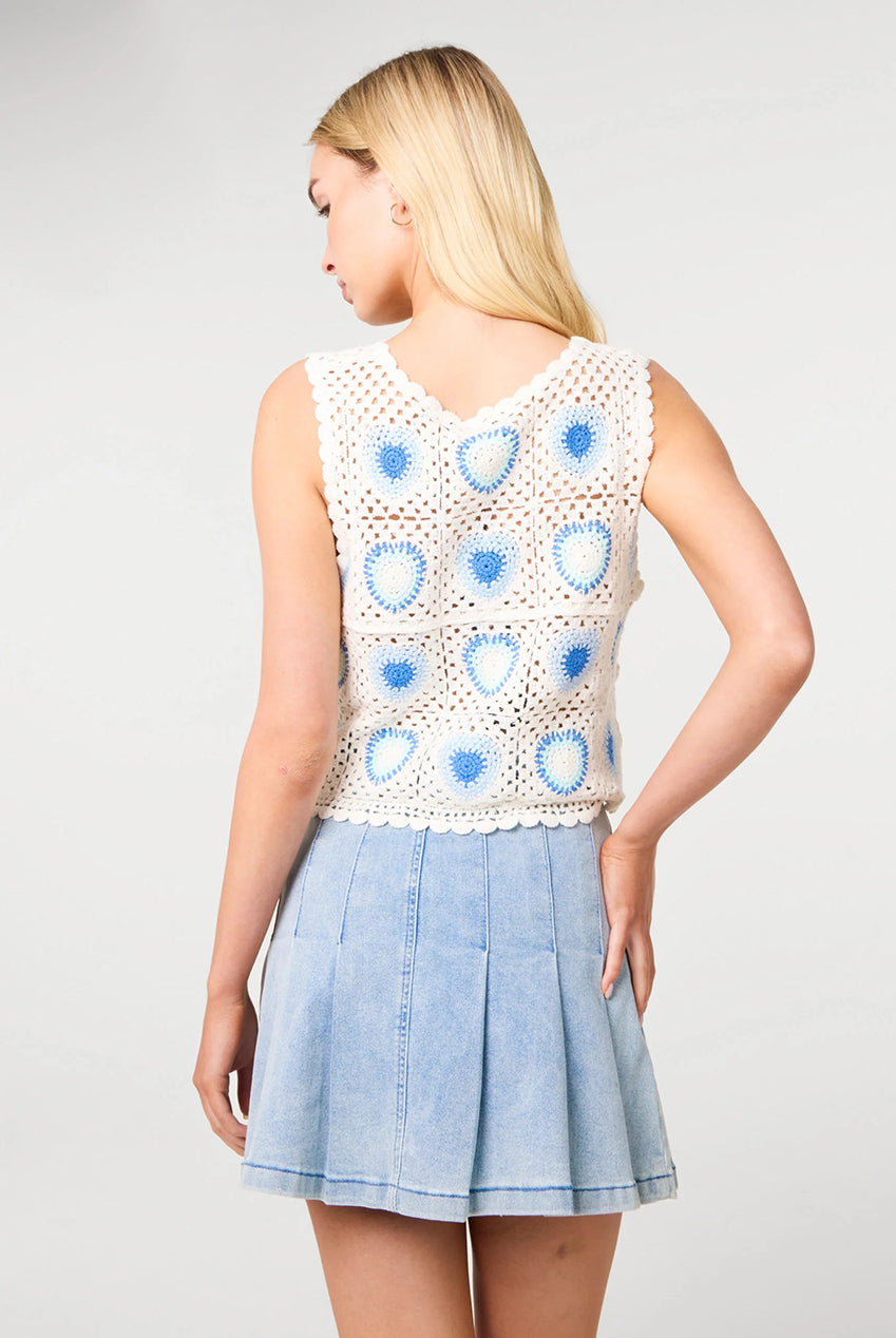 Heart Crochet Top WF5771PV411