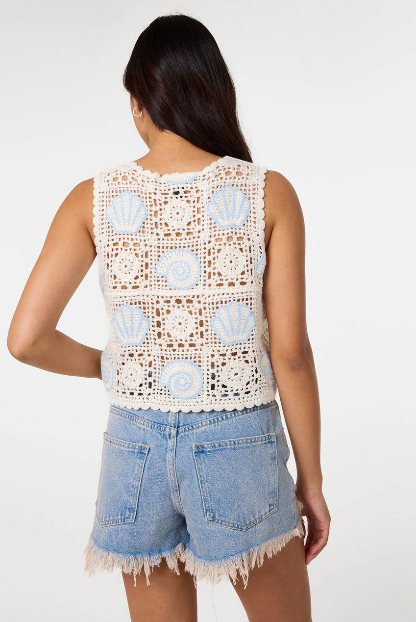 Sea Shell Crochet Top WF5773PV411
