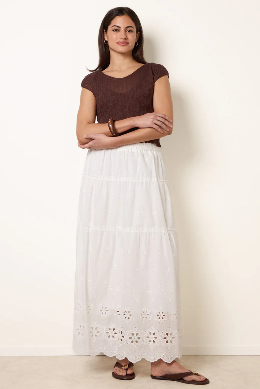Crochet Detailed Maxi Skirt WF5778BV006