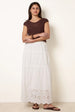 Crochet Detailed Maxi Skirt by Blue Vanilla