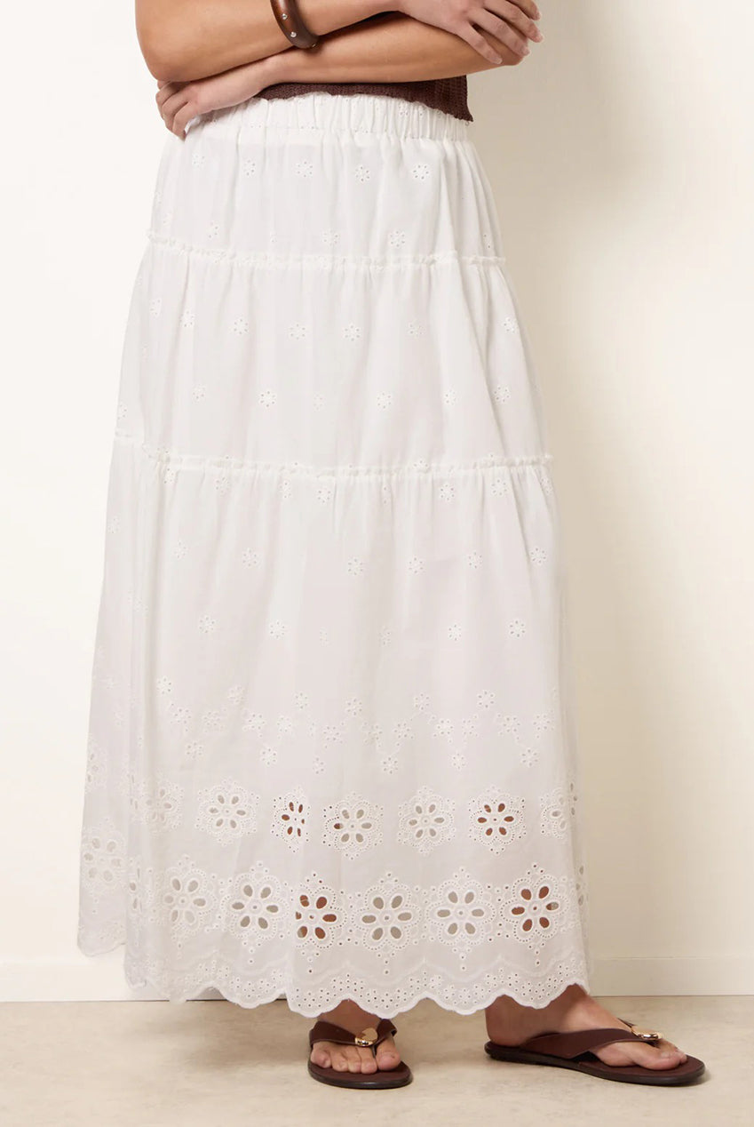 Crochet Detailed Maxi Skirt WF5778BV006