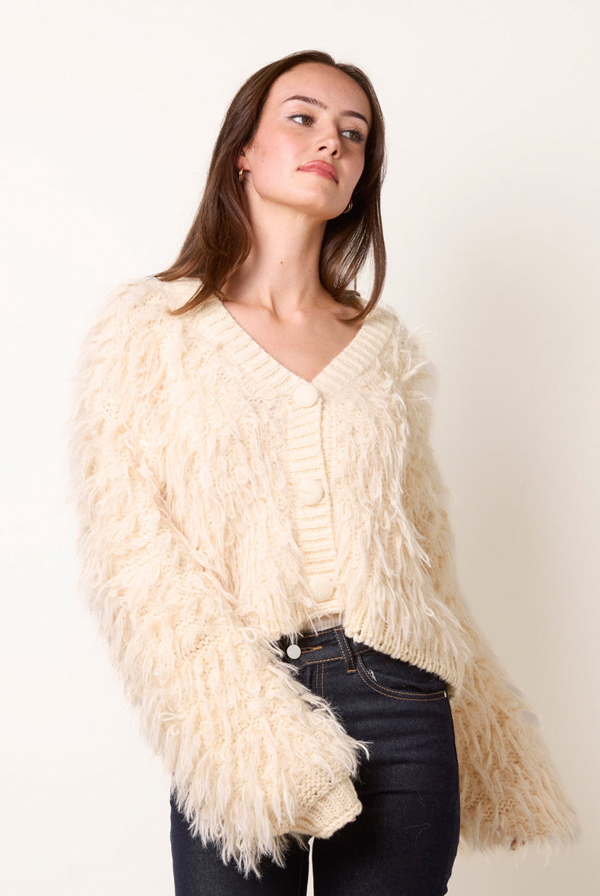 Fluffy Knit Cardigan WF5803BV013