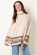 Scarf Fair Isle Knit Jumper by Blue Vanilla