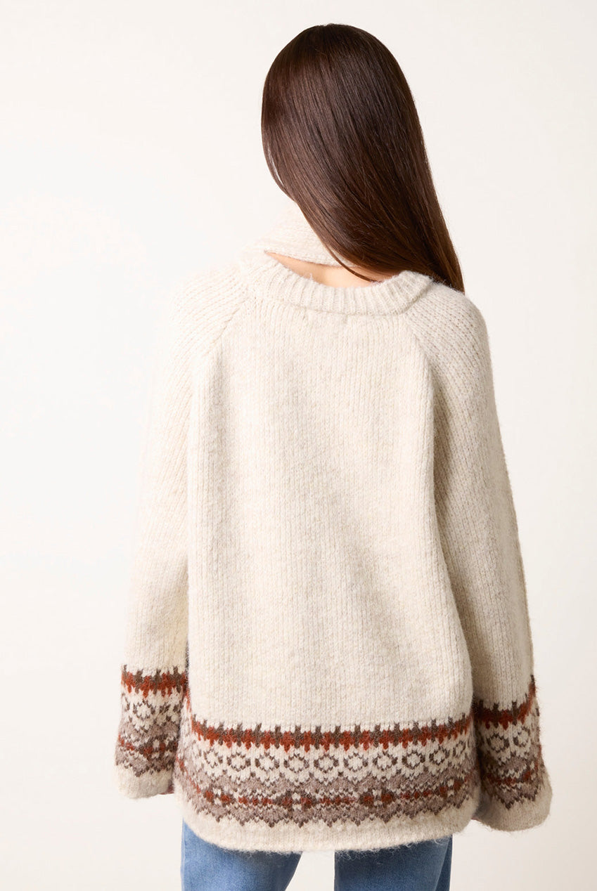 Scarf Fair Isle Knit Jumper WF5804BV039