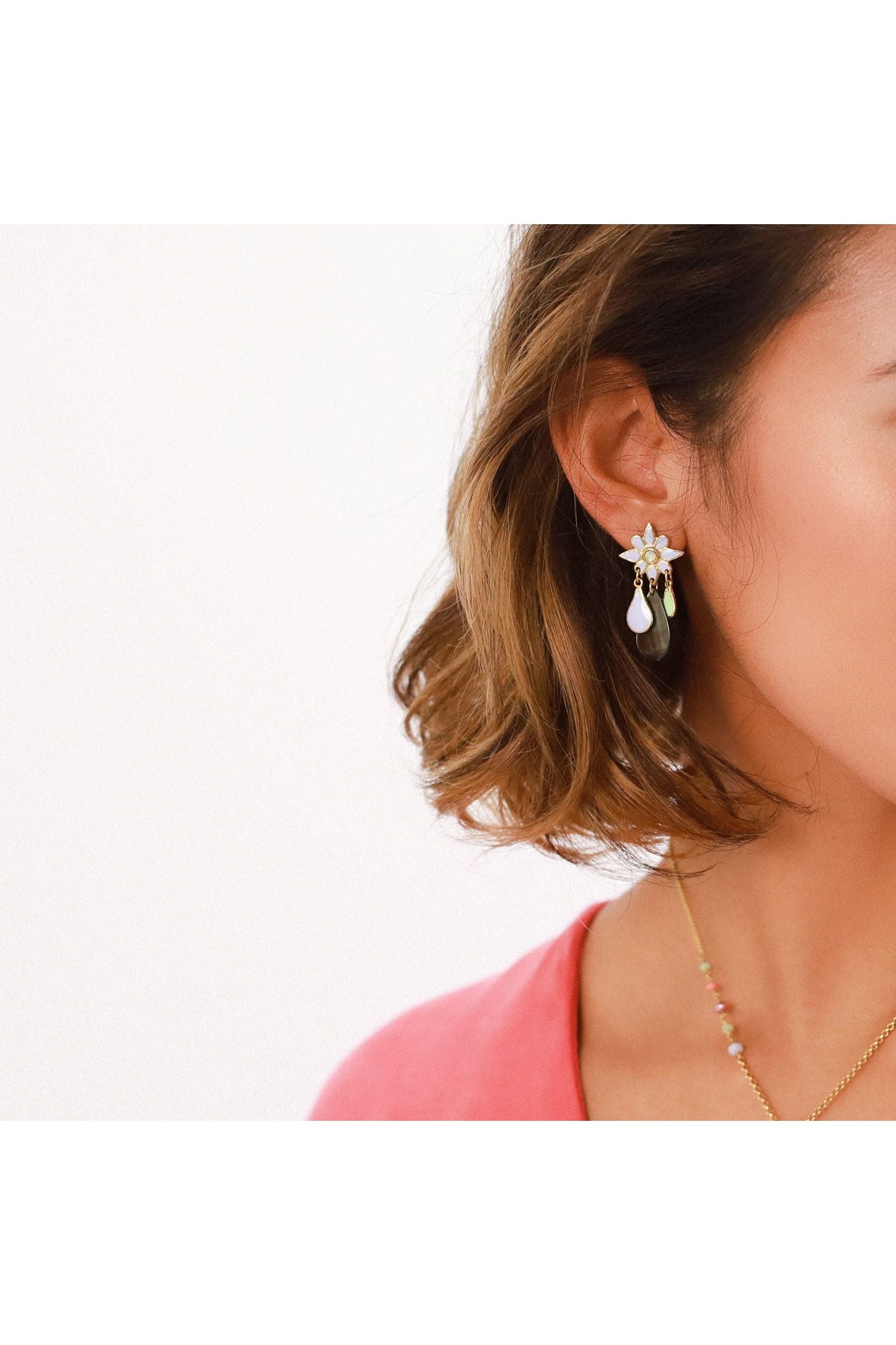 Alexa Flower Top Post Earrings 12--67862