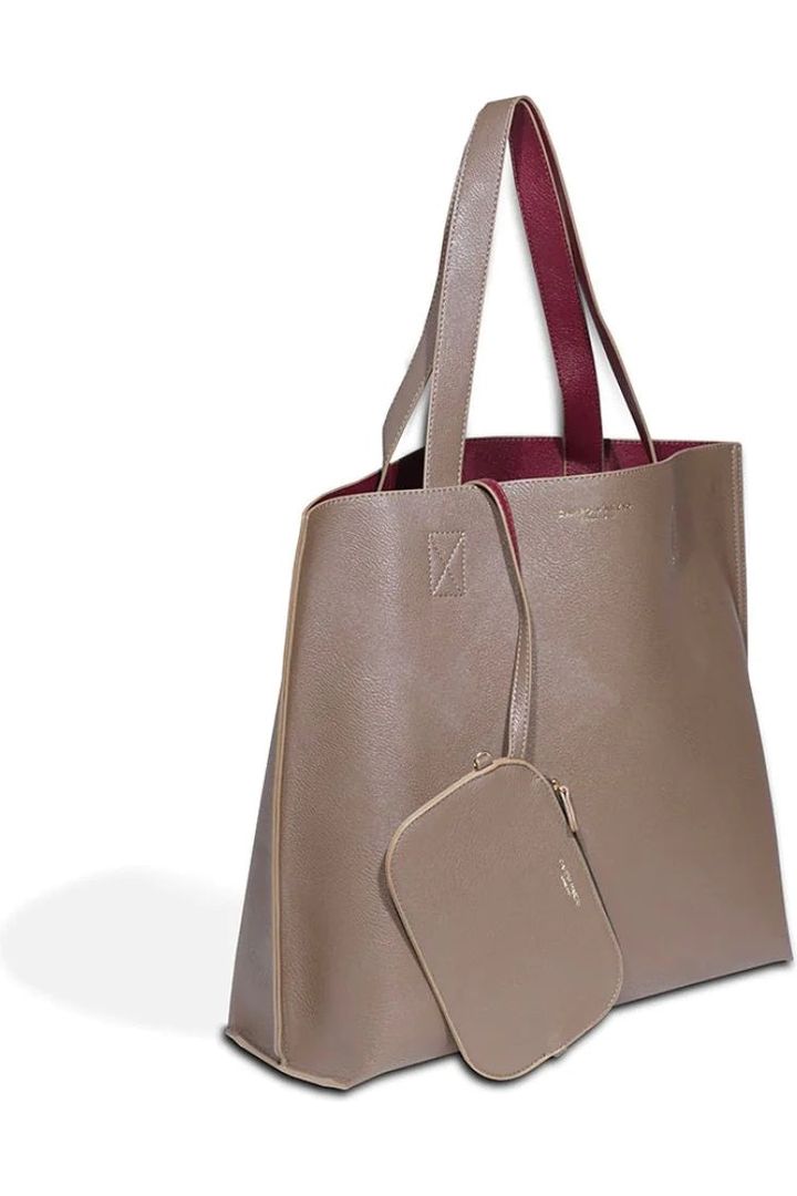 Iconic Double Tote Bag - Taupe COL201005820