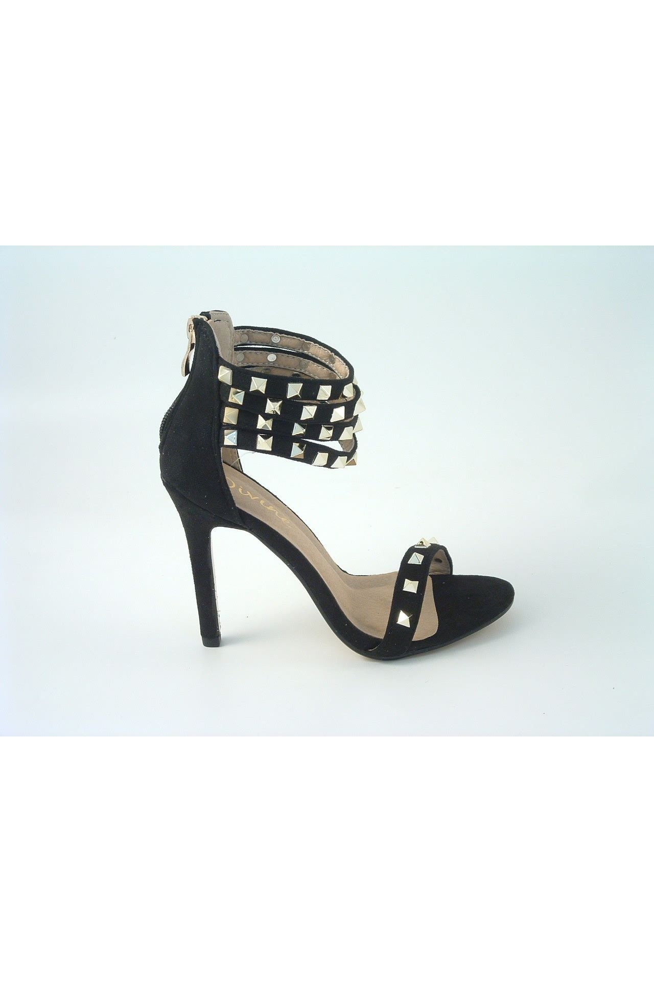 Rockstar Studded Strap Heeled Sandal 170510