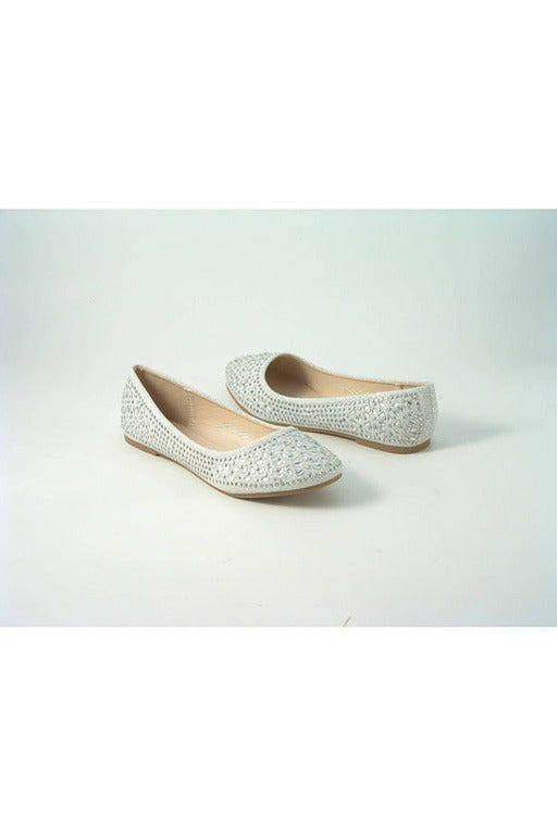 Ricci Divine Diamante Flat Ballerina Shoes DIVINE55-A6