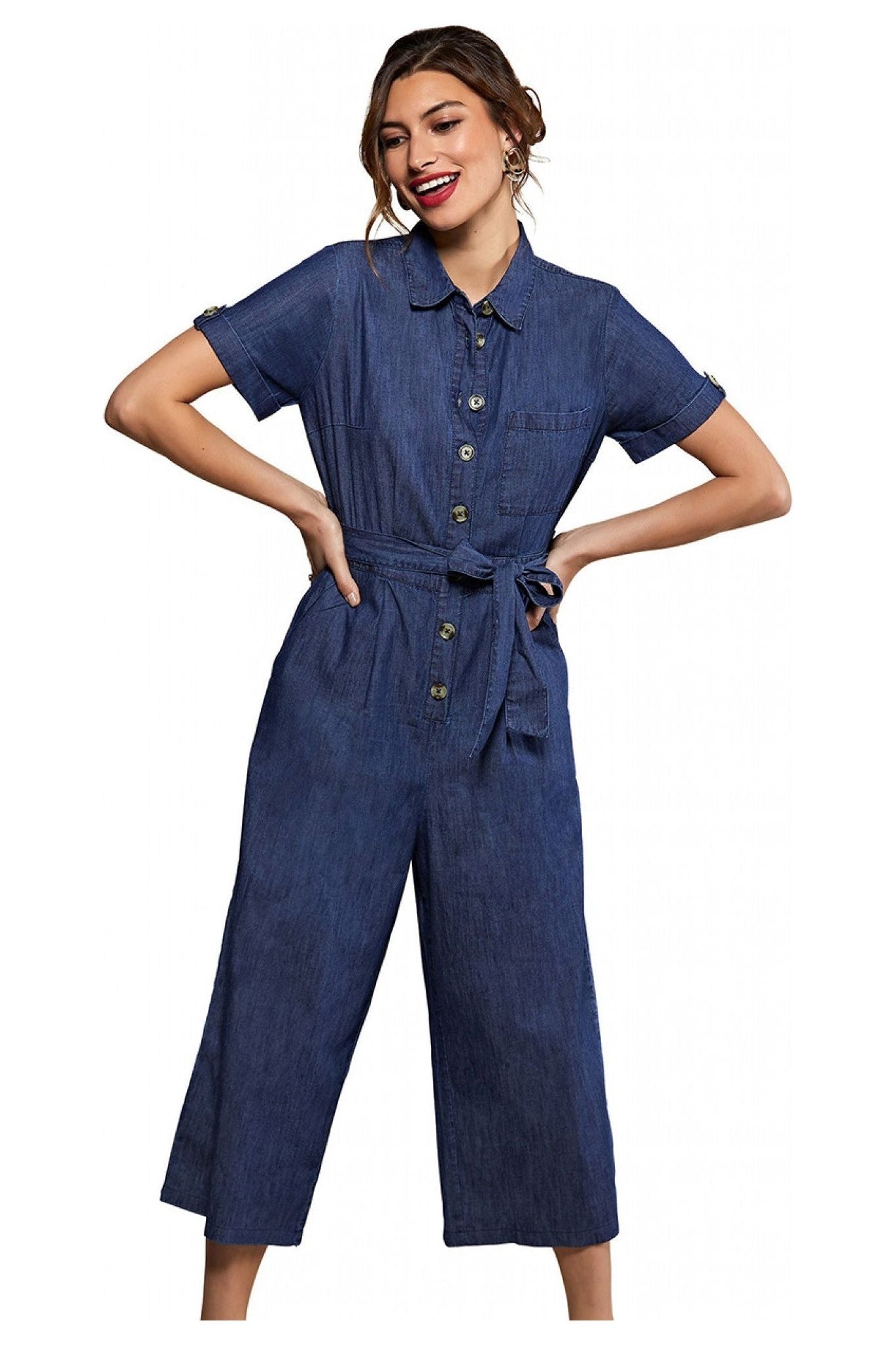 Blue Denim Jumpsuit YM1990003