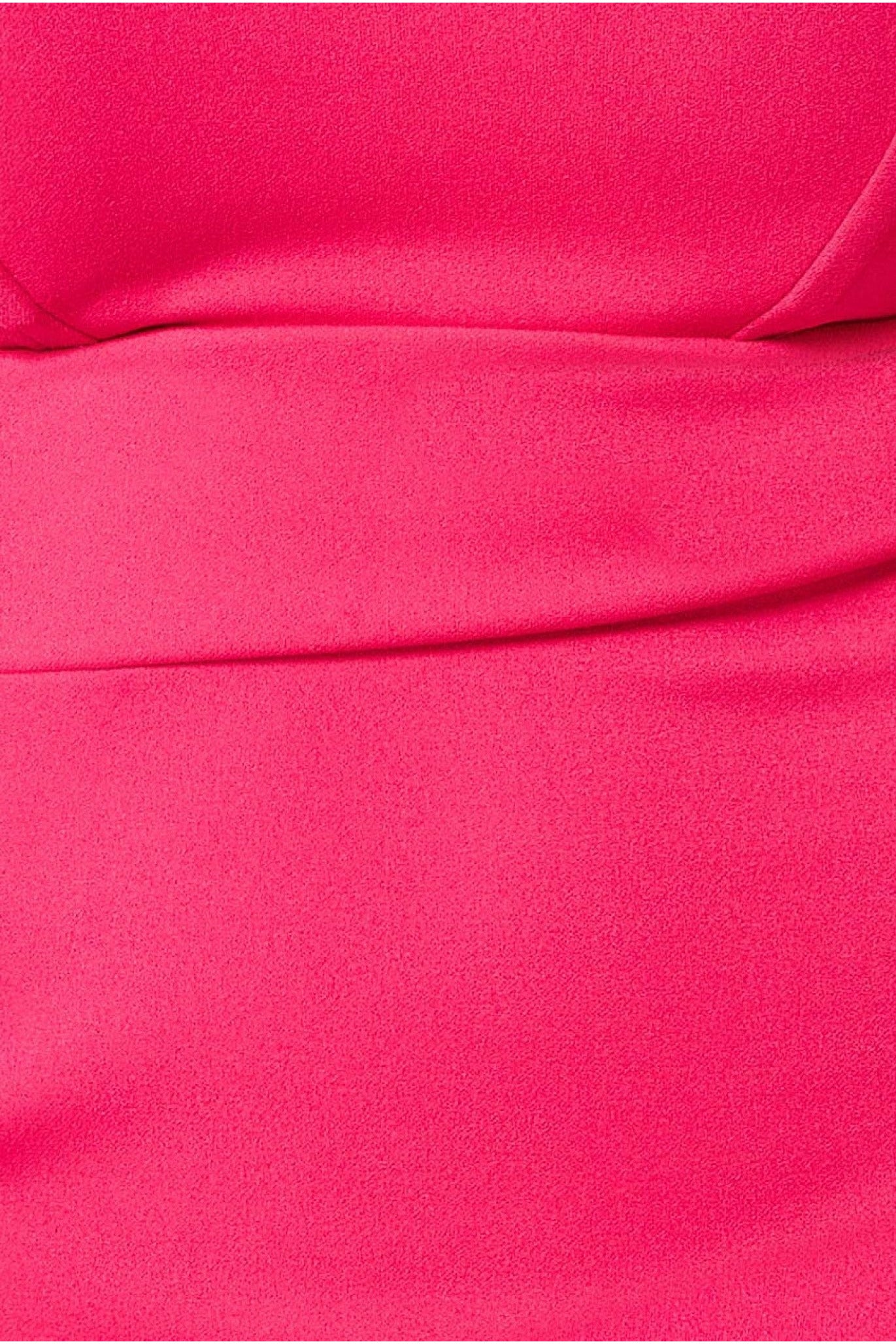Bandeau Scuba Midi Dress - Hot Pink DR3609