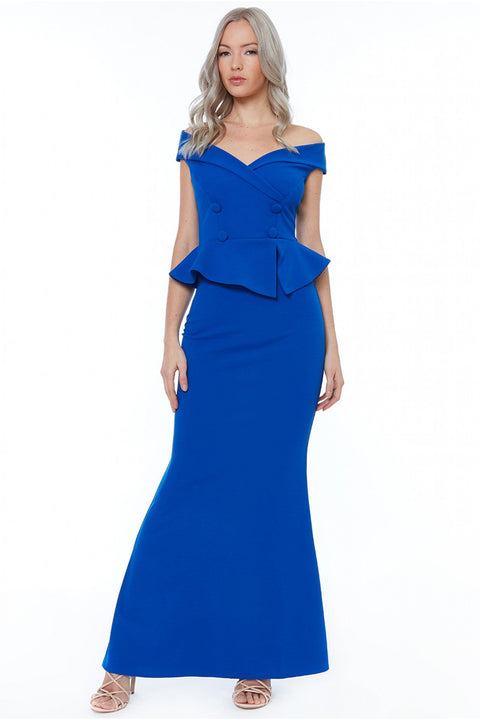 Bardot Crossover Maxi Dress - Vividblue DR2006